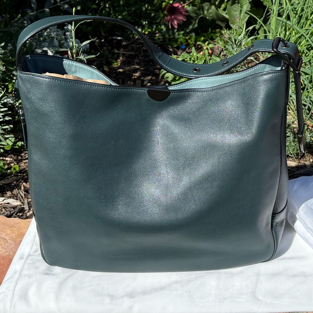 Coach 1941 Bedford Hobo Dark Green Leather Shoulder Bag